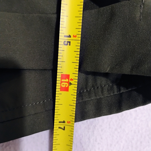 Olive High Waist Women's Shorts - Picture 10 of 10